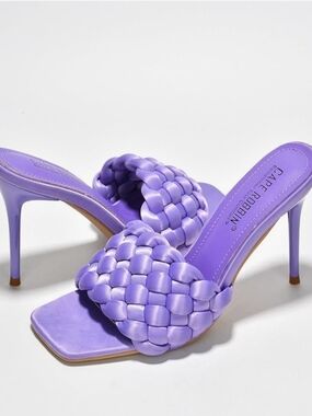 Cape Robbin Purple Braided Stiletto Mules